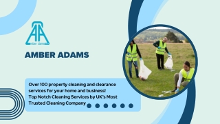 Clean Up Today with Amber Adams Welsh Cleaning Services