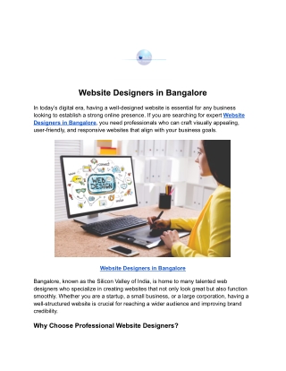 Website Designers in Bangalore