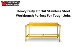 Heavy Duty Fit Out Stainless Steel Workbench Perfect For Tough Jobs