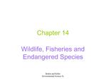 Wildlife, Fisheries and Endangered Species