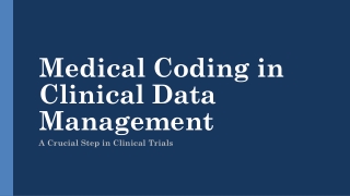 Medical Coding in Clinical Data Management