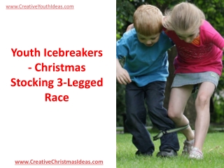 Youth Icebreakers - Christmas Stocking 3-Legged Race