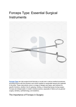 Forceps Type