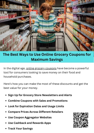 The Best Ways to Use Online Grocery Coupons for Maximum Savings