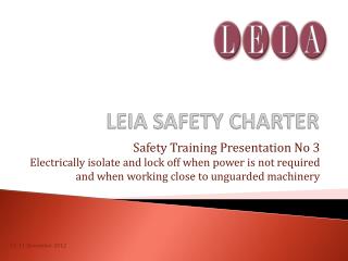 LEIA SAFETY CHARTER