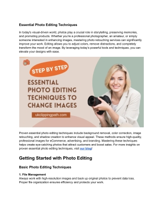 Top 5 Photo Editing Tricks to Enhance Your Photos