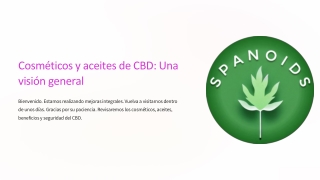 Cosmética y aceites de CBD