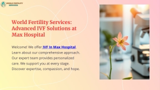 IVF In Max Hospital