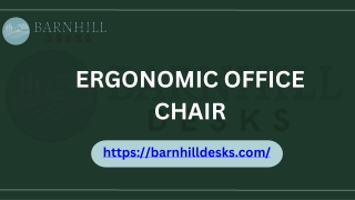 Ergonomic Office Chairs - Comfort & Support by Barnhill Desks