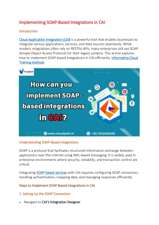 Informatica Cloud Training Institute | Informatica Cloud