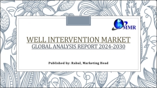 Well Intervention Market