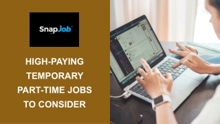 High-Paying Temporary Part-Time Jobs to Consider