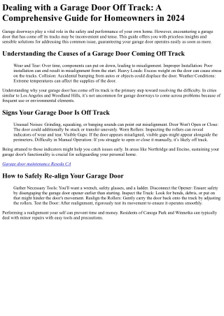 How to Sell professional garage door company LA to a Skeptic