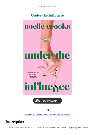 Under the Influence
