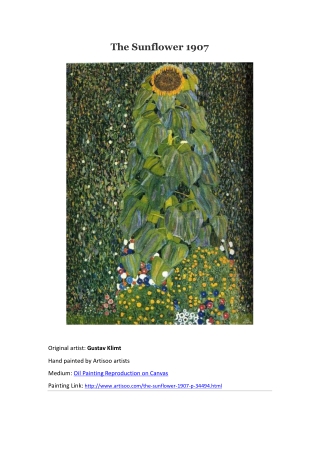 The Sunflower 1907--Artisoo