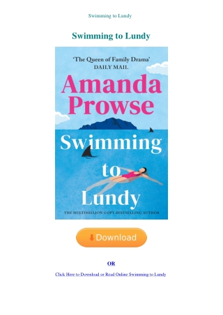 Swimming to Lundy