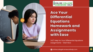 Differential Equations Homework Help Guide | Master Complex Problems with Ease
