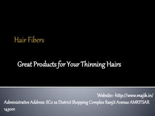 Hair Fiber in India