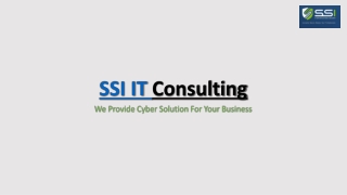 Comprehensive IT Security Services | SSI IT Consulting – Protect & Secure Your B
