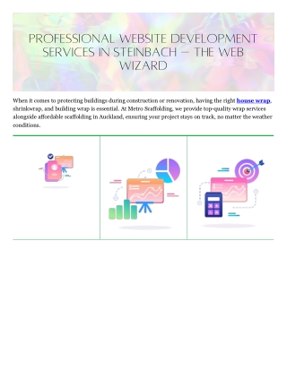 Website Development Services Steinbach