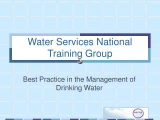 Water Services National Training Group