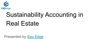 Sustainability Accounting in Real Estate