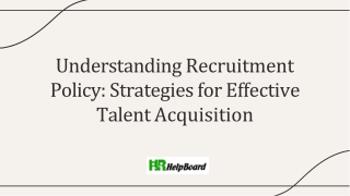 What is Recruitment Policy