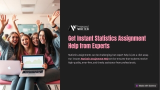 Get Instant Statistics Assignment Help from Experts