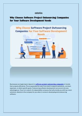 Why Choose Software Project Outsourcing Companies for Your Software Development Needs