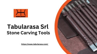 Stone Carving Tools - Tabularasa Srl