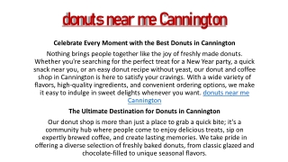 donuts near me Cannington