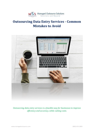 Outsourcing Data Entry Services - Common Mistakes to Avoid