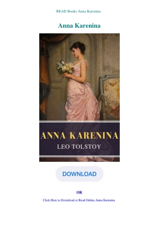 READ Books Anna Karenina