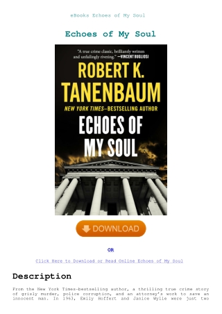 eBooks Echoes of My Soul