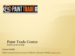 Profiel van het bedrijf - Paint Trade Centre