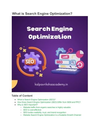 What is SEO?