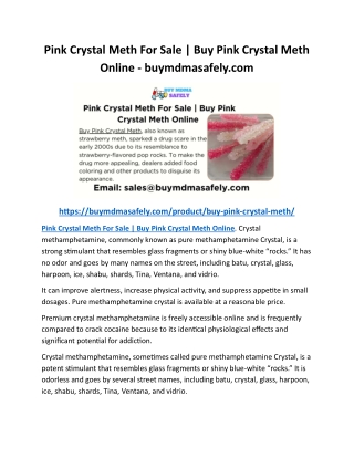 Pink Crystal Meth For Sale Buy Pink Crystal Meth Online - buymdmasafely
