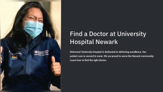 Find a Doctor in Newark, NJ