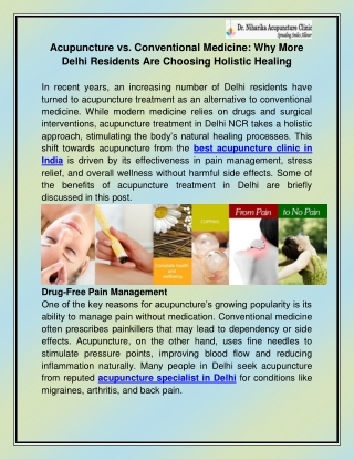 Best Acupuncture Clinic in India