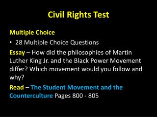 Civil Rights Test