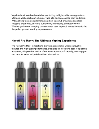 Hayati Pro Max