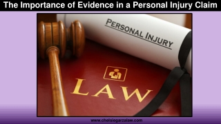 The Importance of Evidence in a Personal Injury Claim