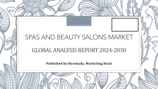 Spas and Beauty Salons Market Share, Outlook, and Trends | 2024-2030