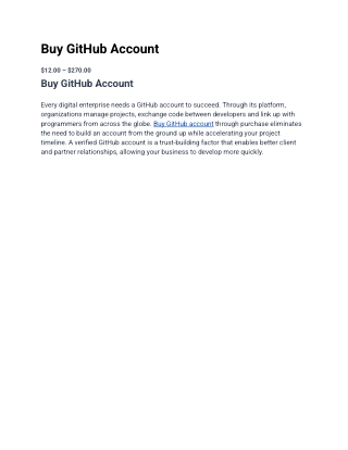 Get Ready for 25 Top site to Buy GitHub Accountin 2025 USA