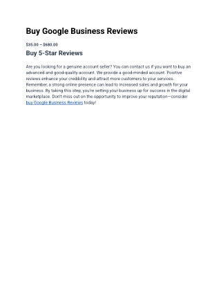 Top 29.66 Best Sites to Buy Google Business Reviews  2024-2025