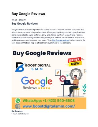 Top 29.66 Best Sites to Buy Google Reviews 2024-2025.