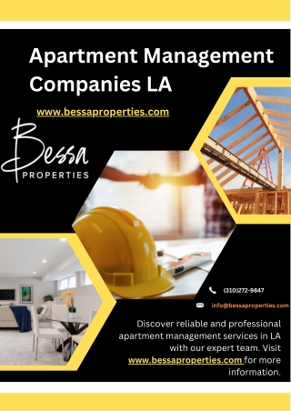 Apartment Management Companies LA - www.bessaproperties.com