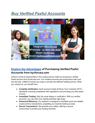 4 Best Places to Buy. Verified Paxful Accounts>USA