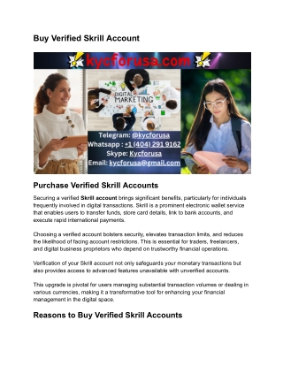 A Step-by-Step Guide to Buying Verified Skrill