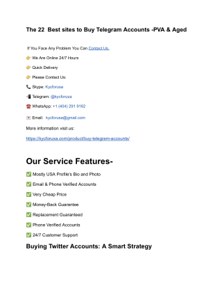 Buy Telegram Accounts